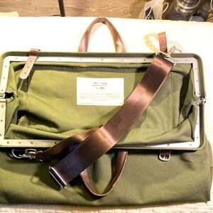 Line of Trade Green and Brown Weekender Duffle